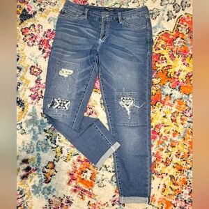 Dear John embroidered jeans